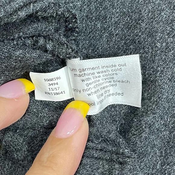 Lane Bryant Gray Embroidered Floral Ruffle Babydoll Blouse Top Women’s 26/28 - Picture 11 of 14